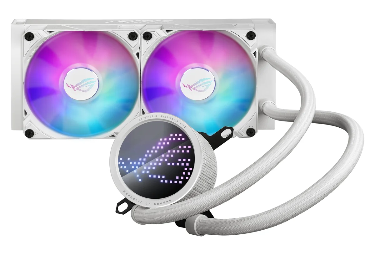 Asus ROG Ryuo III 240 ARGB 240mm Intel AMD Liquid CPU Cooler - White, image 1 of 1