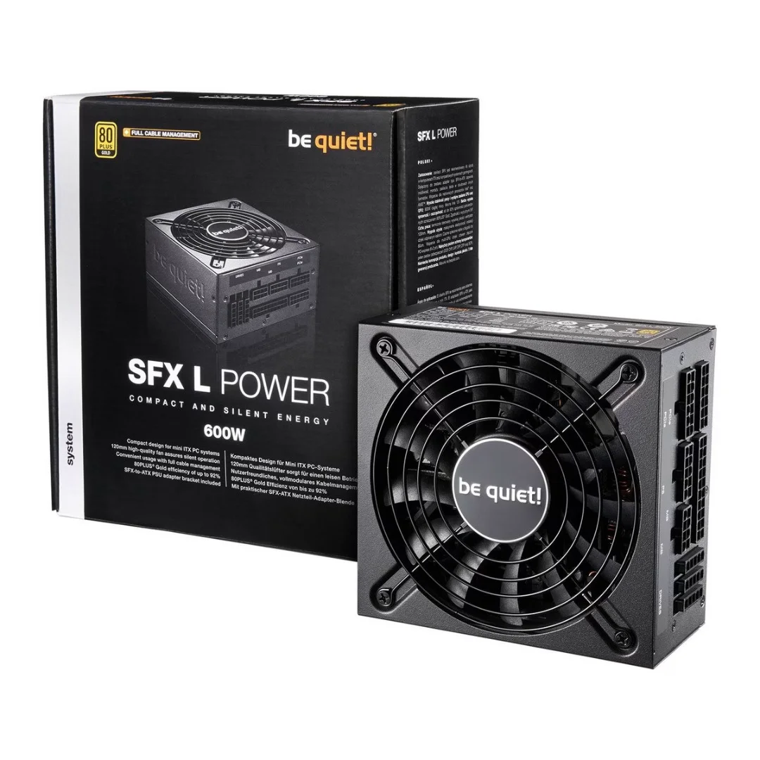 be quiet! 600W SFX-L Power PSU Small Form Factor Modular 80+ Gold Power Supply, image 1 of 1