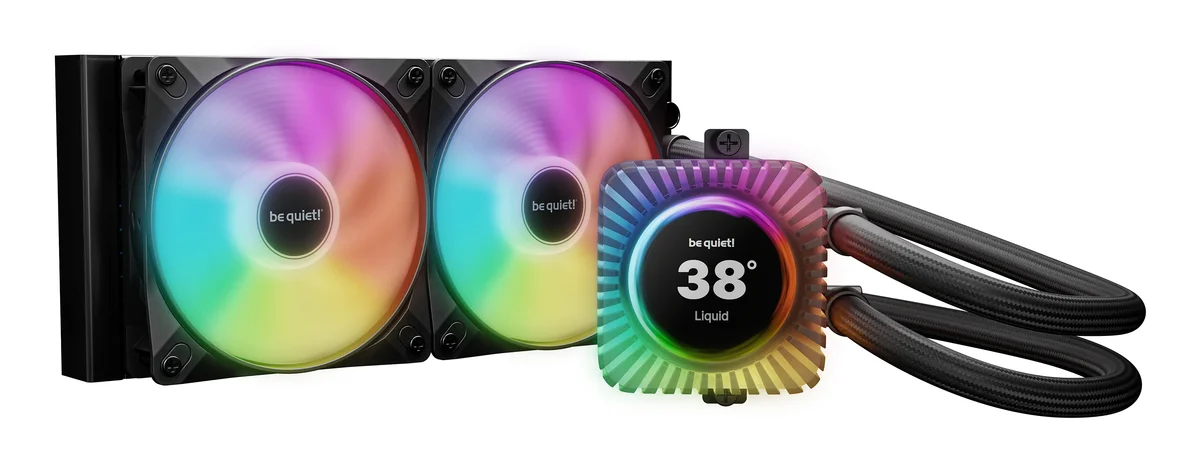 be quiet! Light Loop IO LCD 240mm AIO Liquid CPU Cooler - Black - BW034, image 1 of 1