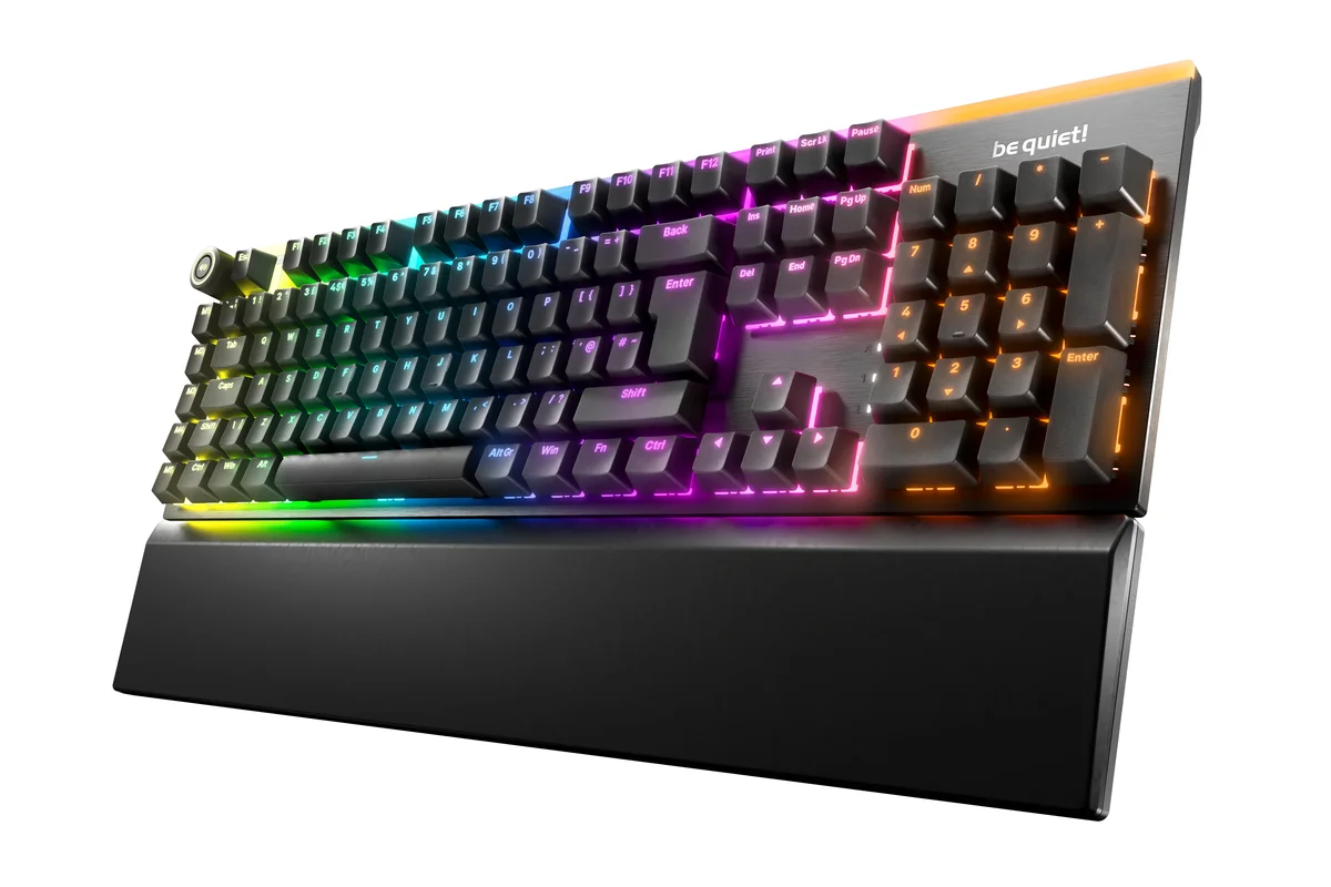 be quiet! Light Mount Silent Linear ARGB Mechanical Keyboard, image 1 of 1