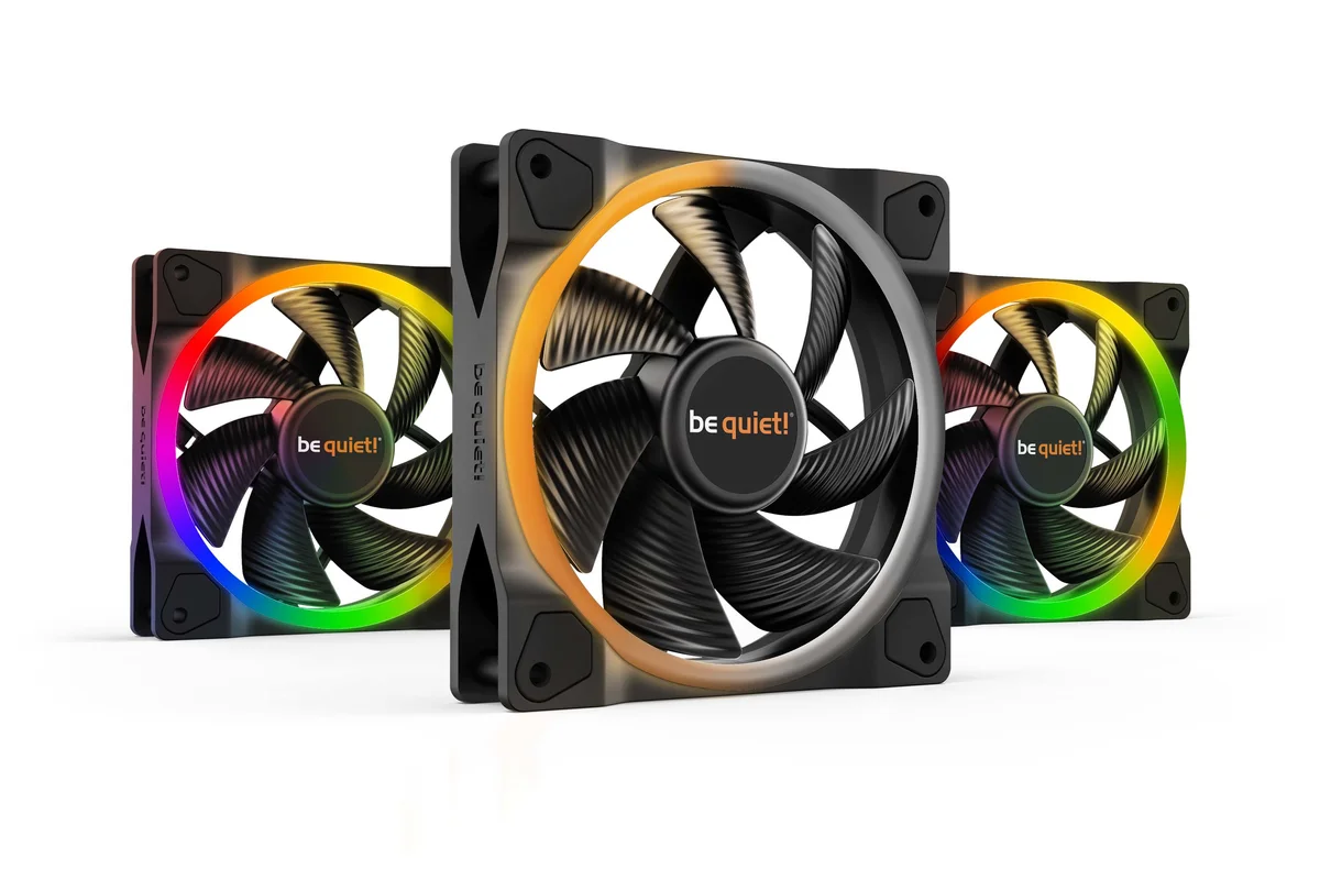 be quiet! LIGHT WINGS 120mm PWM Fan Triple-Pack - BL076, image 1 of 1