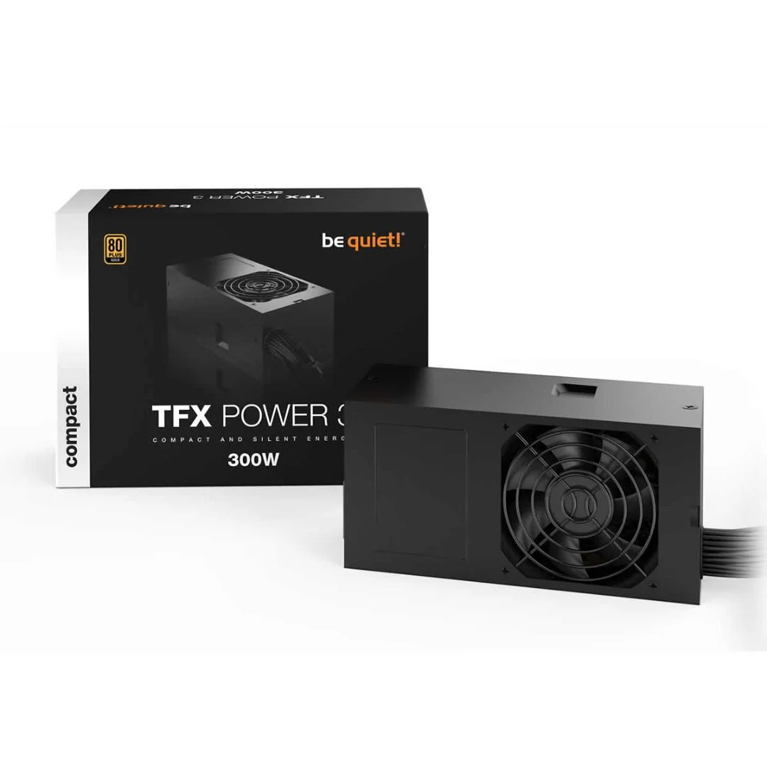 be quiet! TFX Power 3 300W Gold Power Supply (Dual Rail, Non-Mod, Black), image 1 of 1