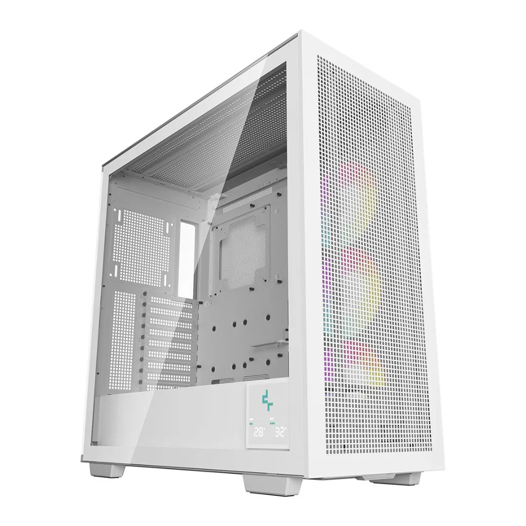 DeepCool MORPHEUS Tempered Glass Full Tower E-ATX White Gaming Case, image 1 of 1