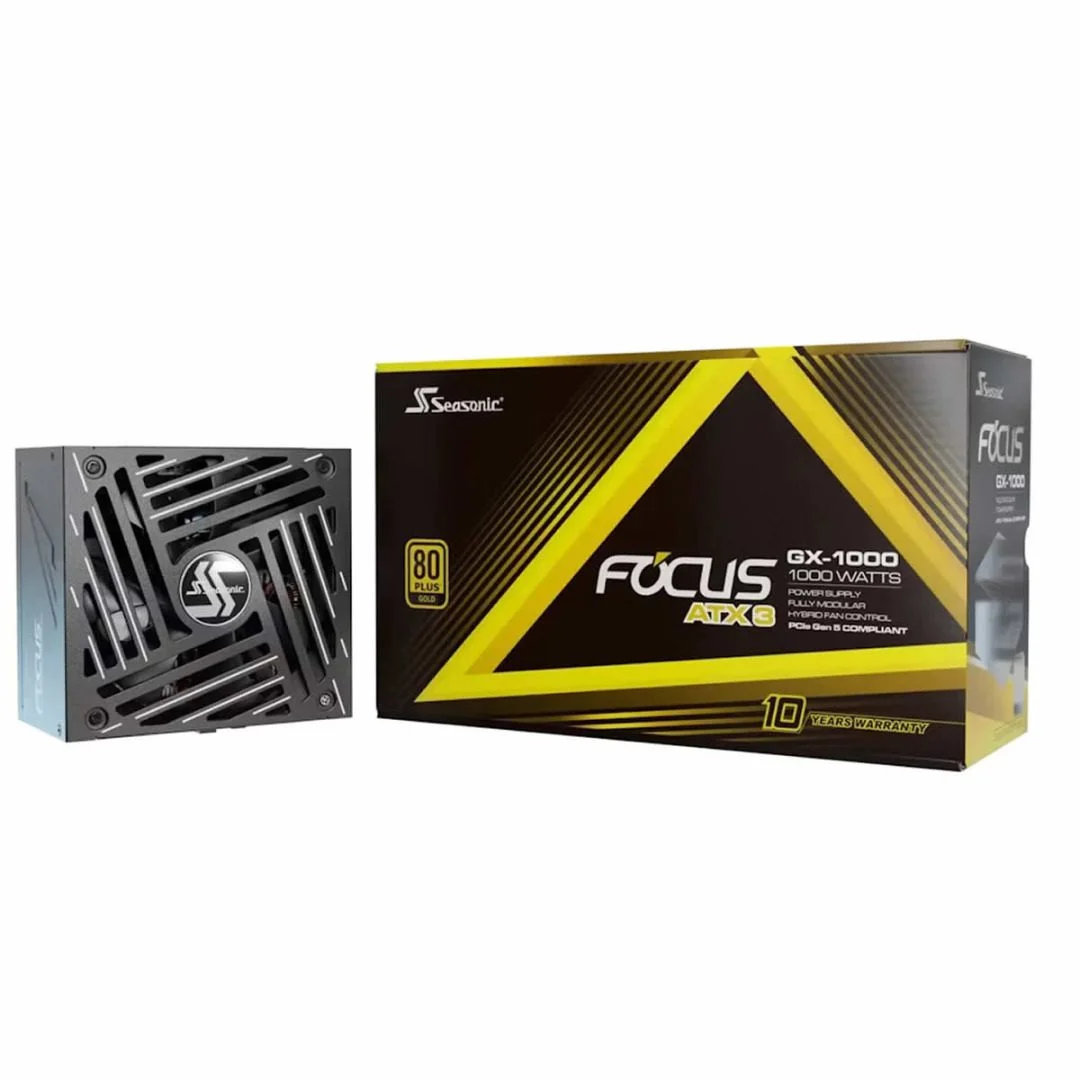 Seasonic Focus GX V4 1000W Power Supply (PSU) - ATX 3.1 Modular 80 Plus Gold, image 1 of 1
