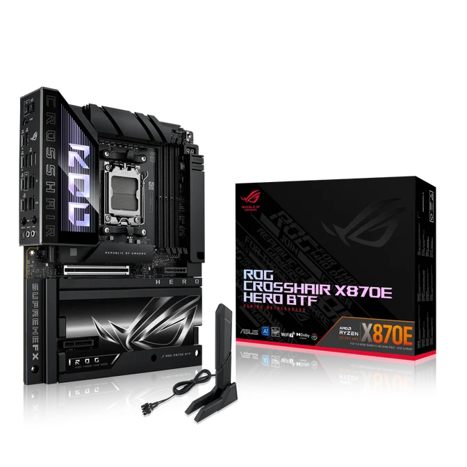 Asus ROG Crosshair X870E Hero BTF (Socket AM5) DDR5 ATX Motherboard, image 1 of 1