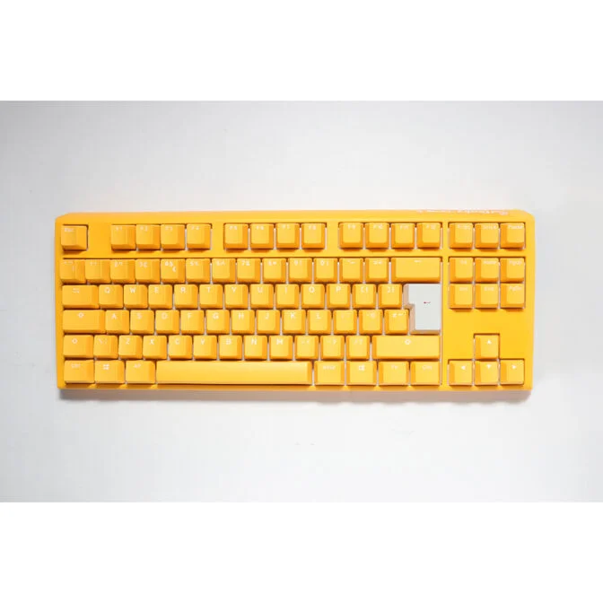 Ducky One 3 Yellow TKL USB Mechanical RGB Gaming Keyboard UK Layout, image 1 of 1