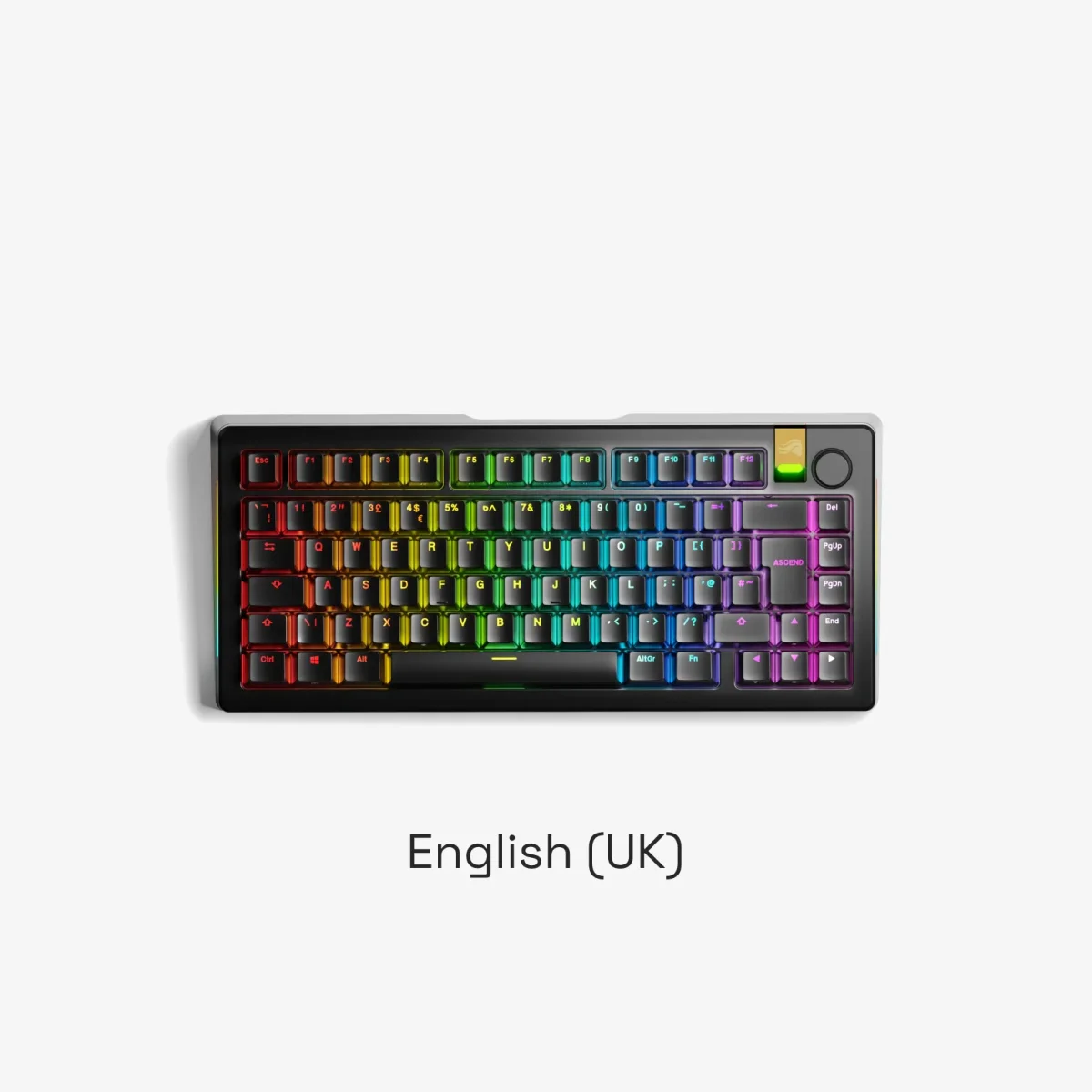 Glorious GMMK 3 PRO HE Wireless Keyboard Black 75% UK ISO, image 1 of 1