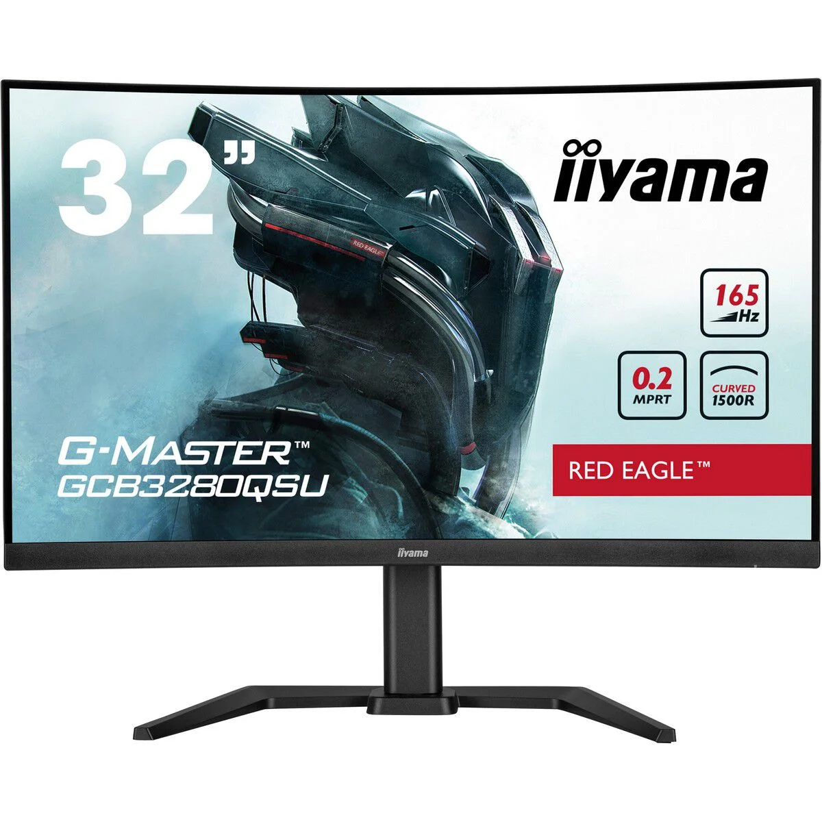 iiyama G-Master GCB3280QSU-B2 32" Curved VA QHD 180Hz Gaming Monitor, image 1 of 1