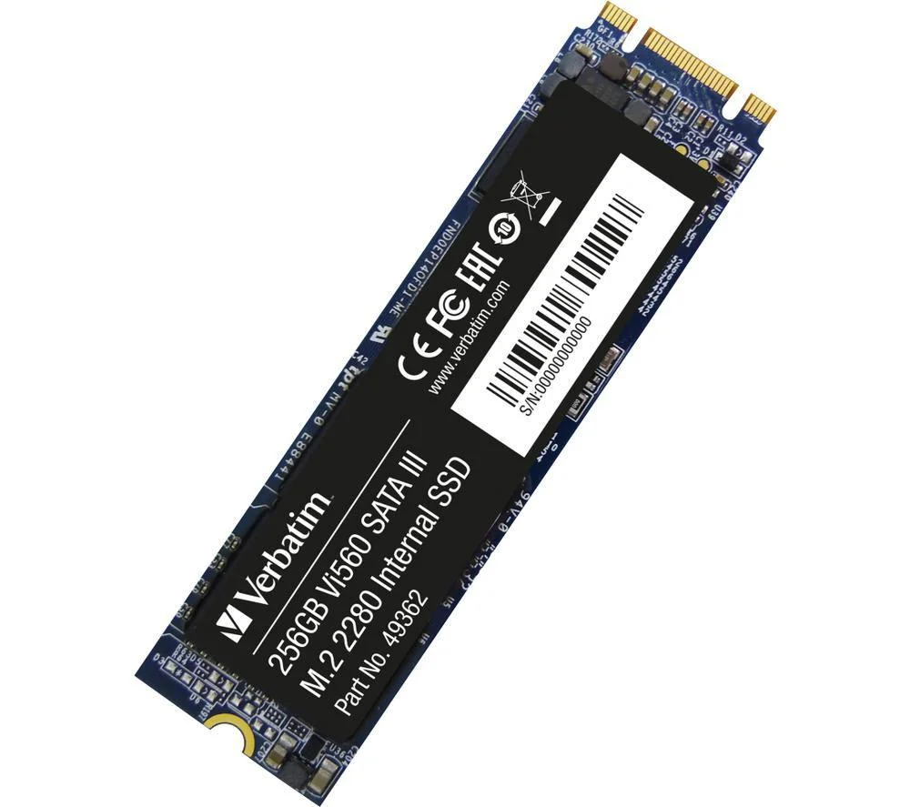 VERBATIM Vi560 S3 M.2 Internal SSD - 256 GB, Black, image 1 of 1
