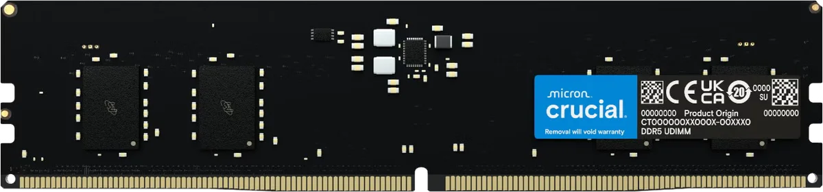 Crucial 16GB DDR5-4800 UDIMM CT16G48C40U5, image 1 of 1