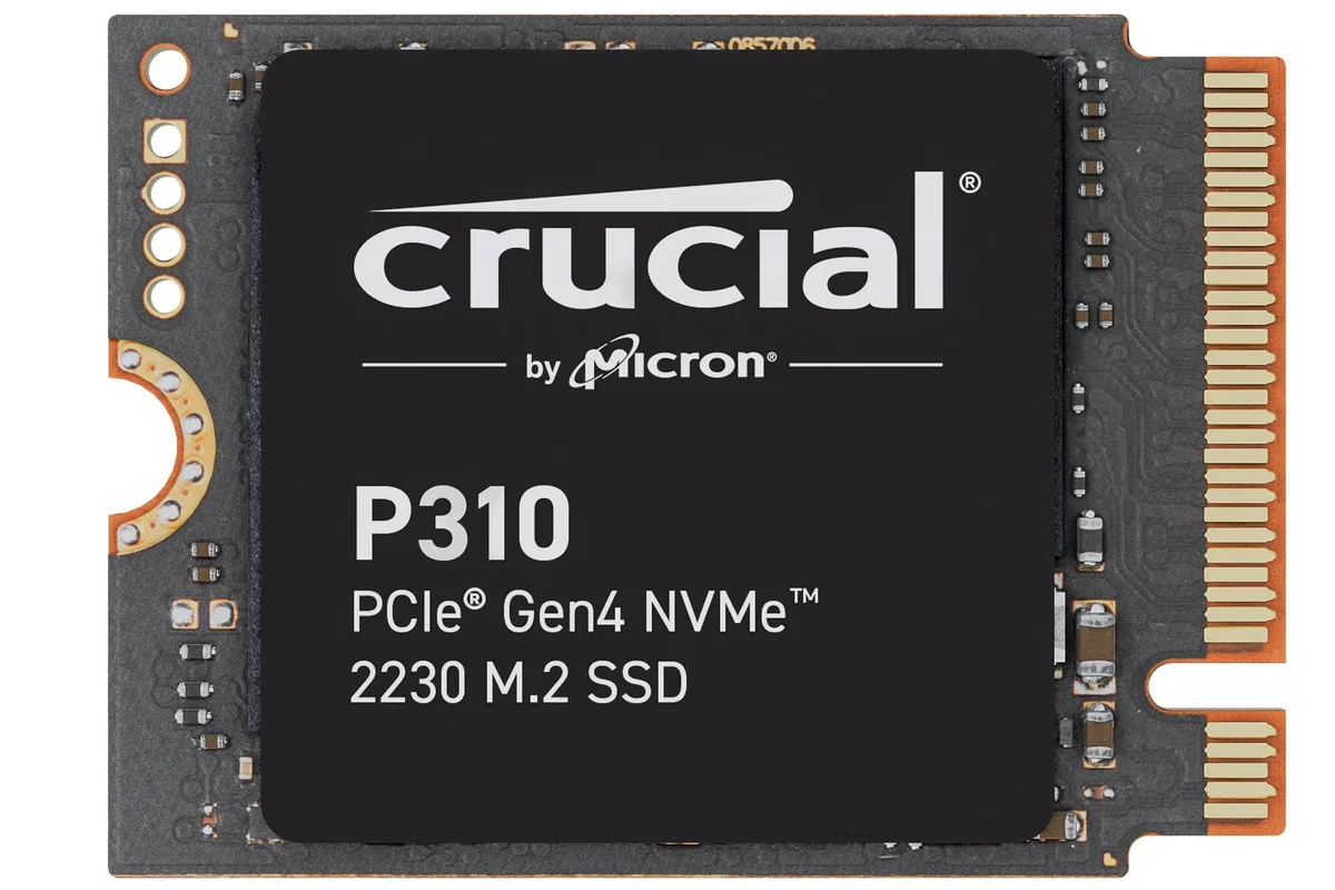 Crucial P310 1TB PCIe Gen4 NVMe 2230 M.2 SSD CT1000P310SSD2, image 1 of 1