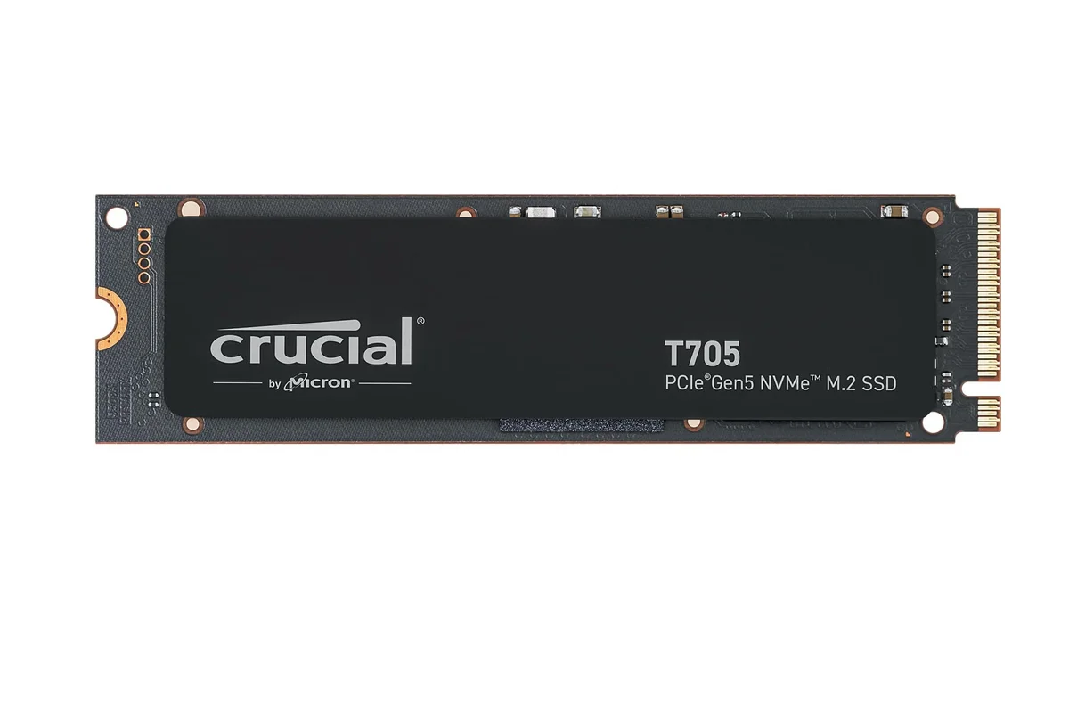 Crucial T705 4TB PCIe Gen5 NVMe M.2 SSD CT4000T705SSD3, image 1 of 1