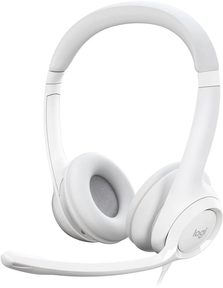 Logitech H390 USB Headset - White, image 1 of 1